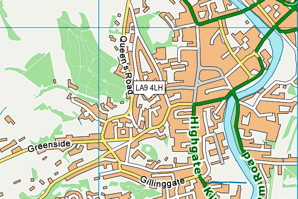 LA9 4LH map - OS VectorMap District (Ordnance Survey)