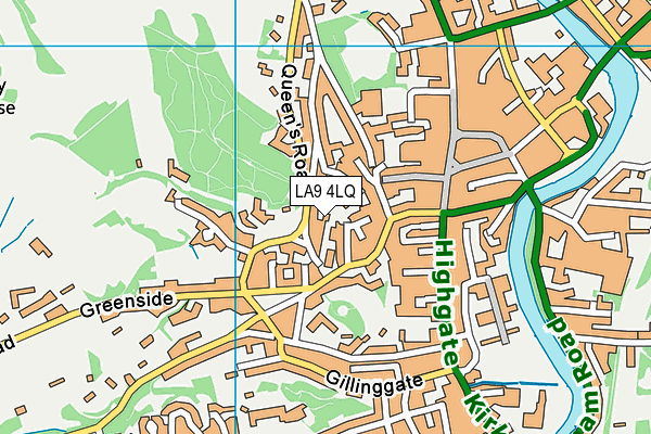 LA9 4LQ map - OS VectorMap District (Ordnance Survey)
