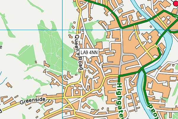 LA9 4NN map - OS VectorMap District (Ordnance Survey)