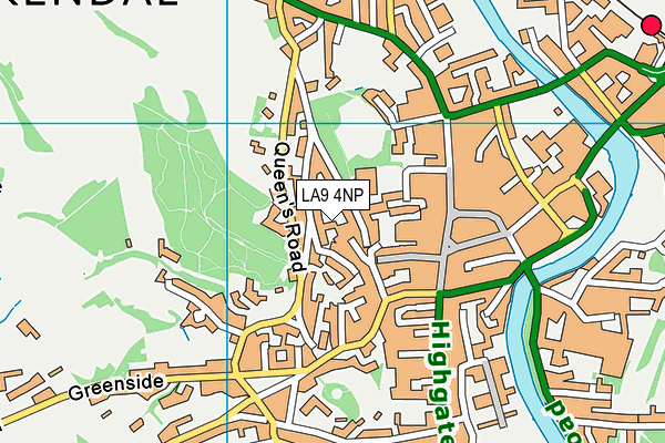 LA9 4NP map - OS VectorMap District (Ordnance Survey)