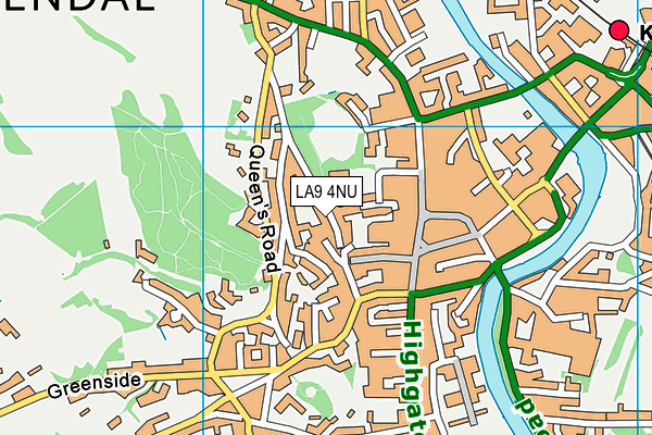 LA9 4NU map - OS VectorMap District (Ordnance Survey)