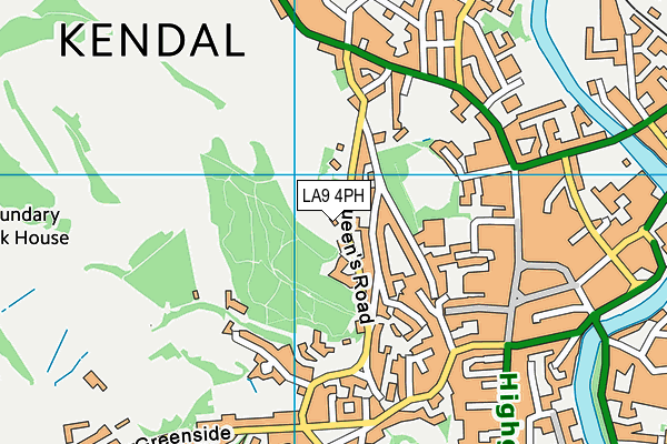 Kendal Nursery School map (LA9 4PH) - OS VectorMap District (Ordnance Survey)