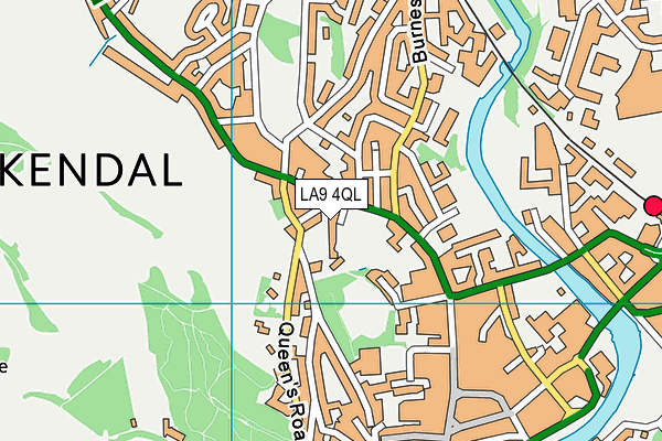 LA9 4QL map - OS VectorMap District (Ordnance Survey)