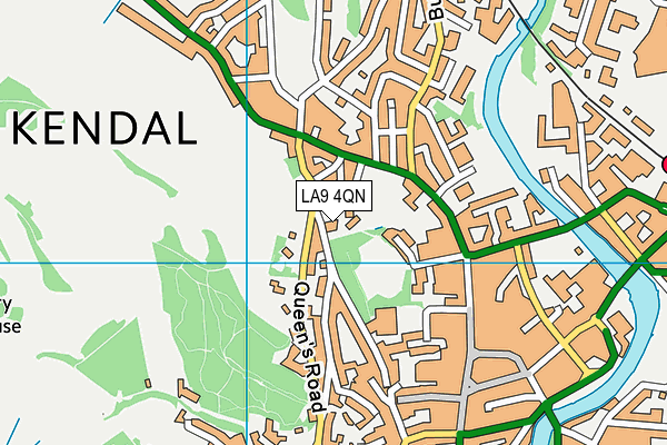 LA9 4QN map - OS VectorMap District (Ordnance Survey)