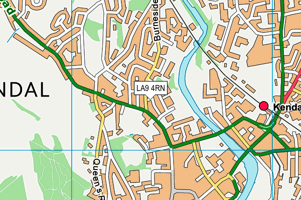 LA9 4RN map - OS VectorMap District (Ordnance Survey)