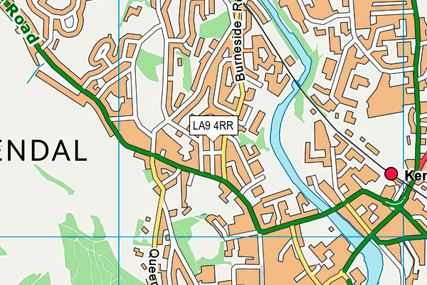 LA9 4RR map - OS VectorMap District (Ordnance Survey)