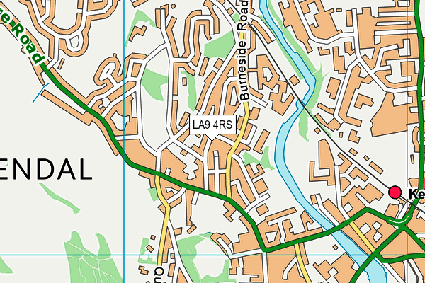 LA9 4RS map - OS VectorMap District (Ordnance Survey)