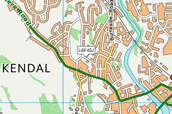 LA9 4SJ map - OS VectorMap District (Ordnance Survey)