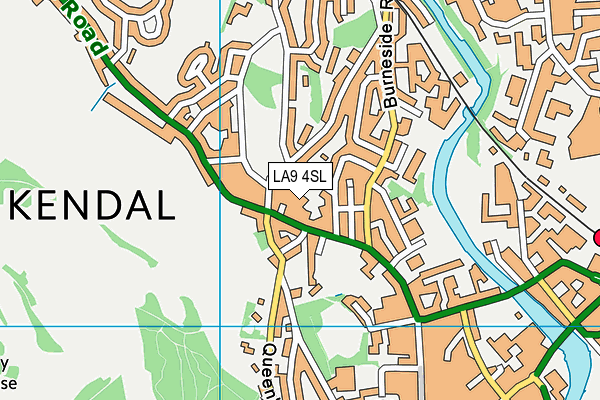 LA9 4SL map - OS VectorMap District (Ordnance Survey)