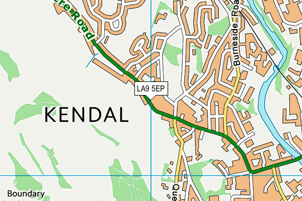 LA9 5EP map - OS VectorMap District (Ordnance Survey)