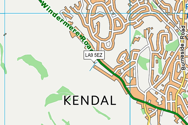 Map of WINDERMERE ROAD KENDAL RESIDENTS ASSOCIATION LIMITED at district scale