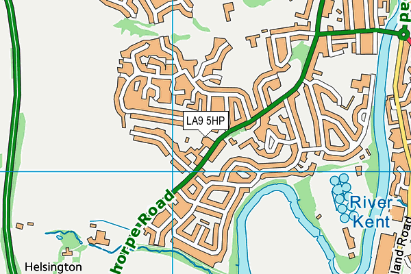 LA9 5HP map - OS VectorMap District (Ordnance Survey)