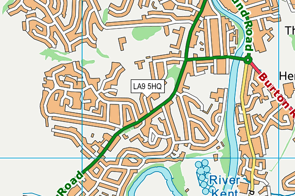 LA9 5HQ map - OS VectorMap District (Ordnance Survey)