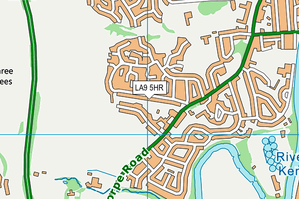 LA9 5HR map - OS VectorMap District (Ordnance Survey)