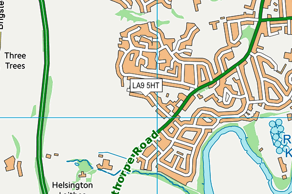 LA9 5HT map - OS VectorMap District (Ordnance Survey)