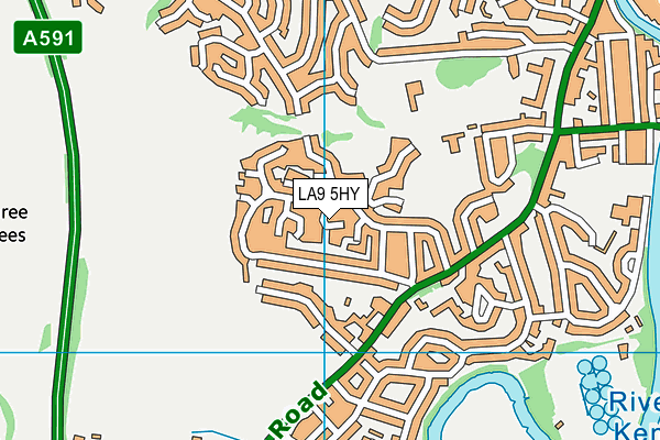 LA9 5HY map - OS VectorMap District (Ordnance Survey)