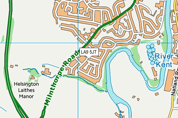 LA9 5JT map - OS VectorMap District (Ordnance Survey)