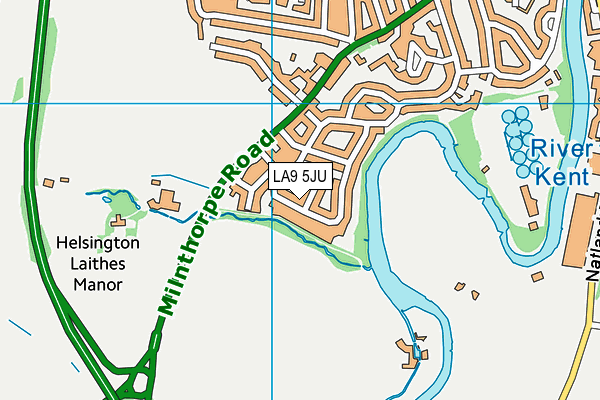 LA9 5JU map - OS VectorMap District (Ordnance Survey)