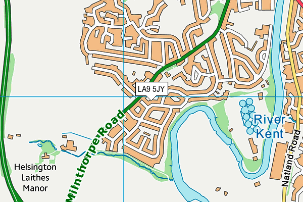 LA9 5JY map - OS VectorMap District (Ordnance Survey)