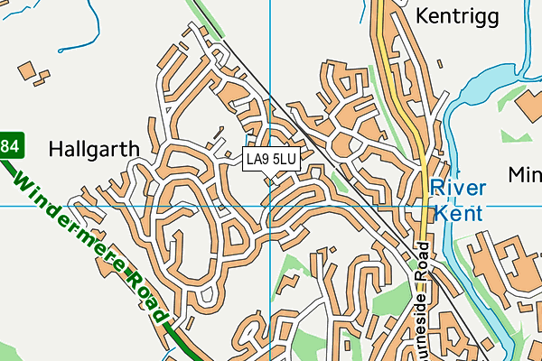 LA9 5LU map - OS VectorMap District (Ordnance Survey)