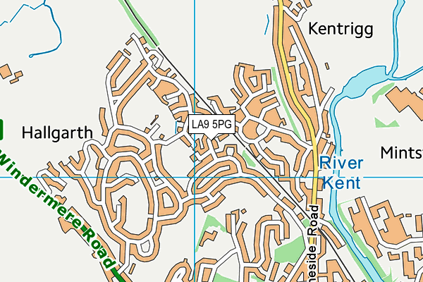 LA9 5PG map - OS VectorMap District (Ordnance Survey)
