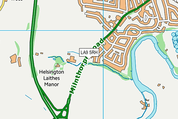 LA9 5RH map - OS VectorMap District (Ordnance Survey)