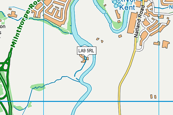 LA9 5RL map - OS VectorMap District (Ordnance Survey)