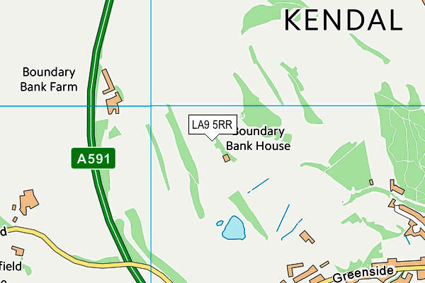 LA9 5RR map - OS VectorMap District (Ordnance Survey)
