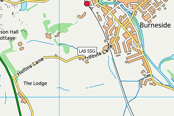 LA9 5SG map - OS VectorMap District (Ordnance Survey)