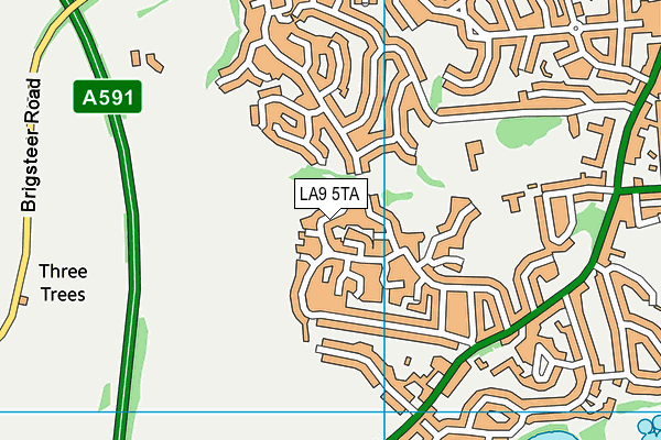 LA9 5TA map - OS VectorMap District (Ordnance Survey)