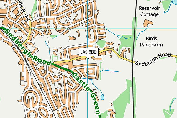 Castle Park School map (LA9 6BE) - OS VectorMap District (Ordnance Survey)