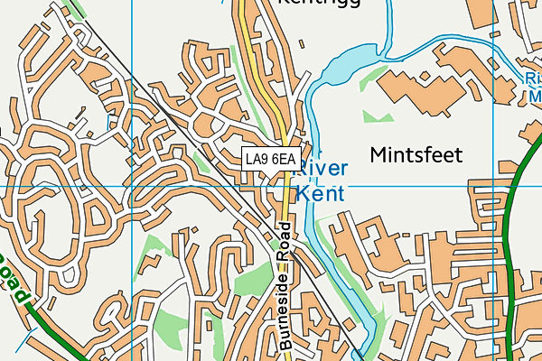LA9 6EA map - OS VectorMap District (Ordnance Survey)