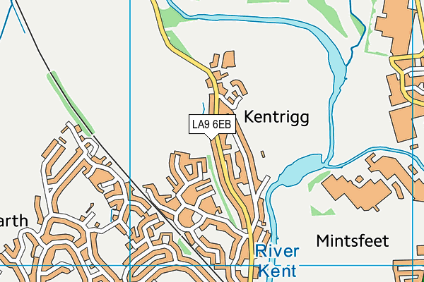 LA9 6EB map - OS VectorMap District (Ordnance Survey)