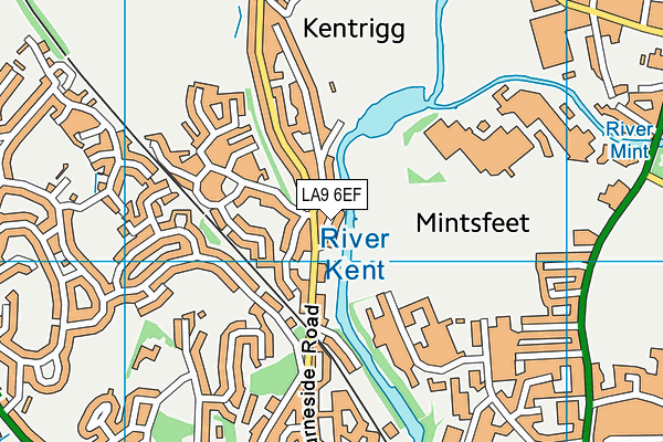 LA9 6EF map - OS VectorMap District (Ordnance Survey)