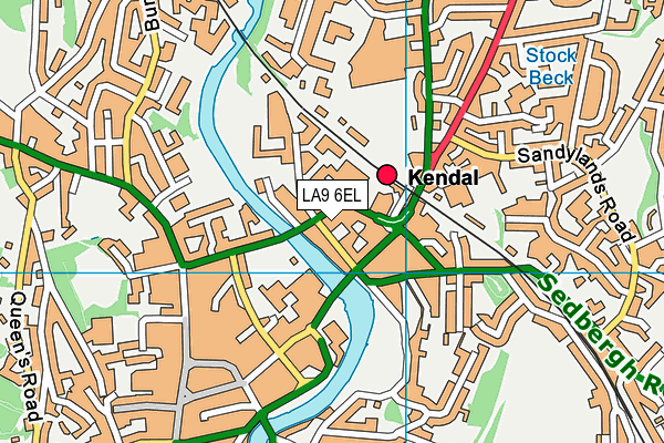 LA9 6EL map - OS VectorMap District (Ordnance Survey)