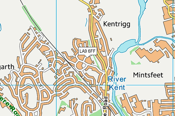 LA9 6FF map - OS VectorMap District (Ordnance Survey)