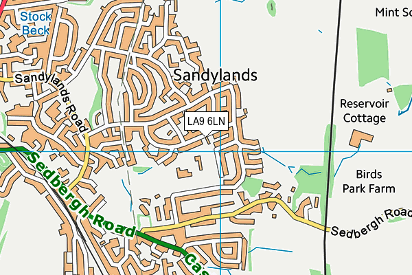 LA9 6LN map - OS VectorMap District (Ordnance Survey)