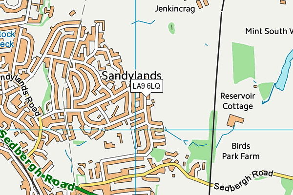 LA9 6LQ map - OS VectorMap District (Ordnance Survey)