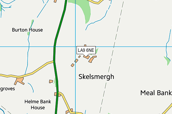 LA9 6NE map - OS VectorMap District (Ordnance Survey)