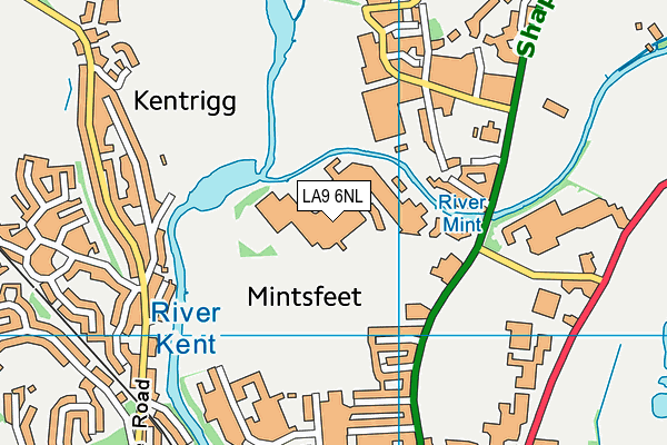 LA9 6NL map - OS VectorMap District (Ordnance Survey)