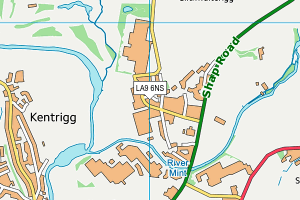 LA9 6NS map - OS VectorMap District (Ordnance Survey)