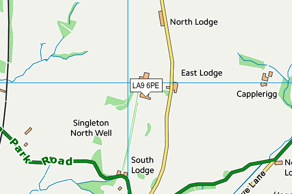 LA9 6PE map - OS VectorMap District (Ordnance Survey)