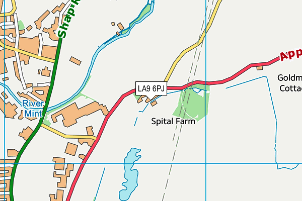 LA9 6PJ map - OS VectorMap District (Ordnance Survey)
