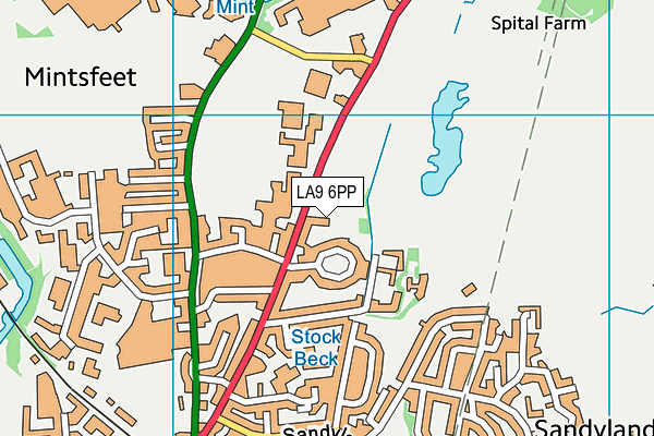 LA9 6PP map - OS VectorMap District (Ordnance Survey)