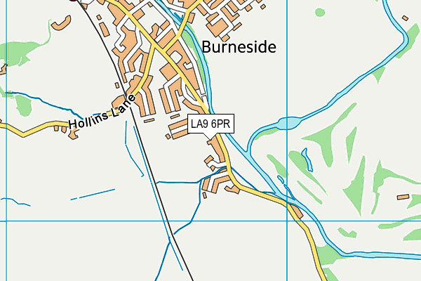 LA9 6PR map - OS VectorMap District (Ordnance Survey)