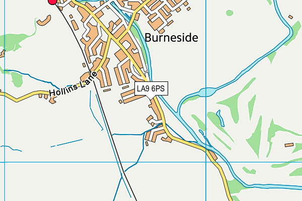 LA9 6PS map - OS VectorMap District (Ordnance Survey)