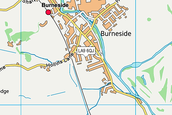 LA9 6QJ map - OS VectorMap District (Ordnance Survey)