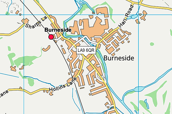 St Oswald's CofE Primary School map (LA9 6QR) - OS VectorMap District (Ordnance Survey)