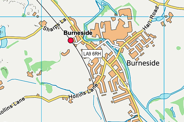 LA9 6RH map - OS VectorMap District (Ordnance Survey)