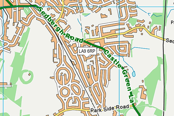 LA9 6RP map - OS VectorMap District (Ordnance Survey)